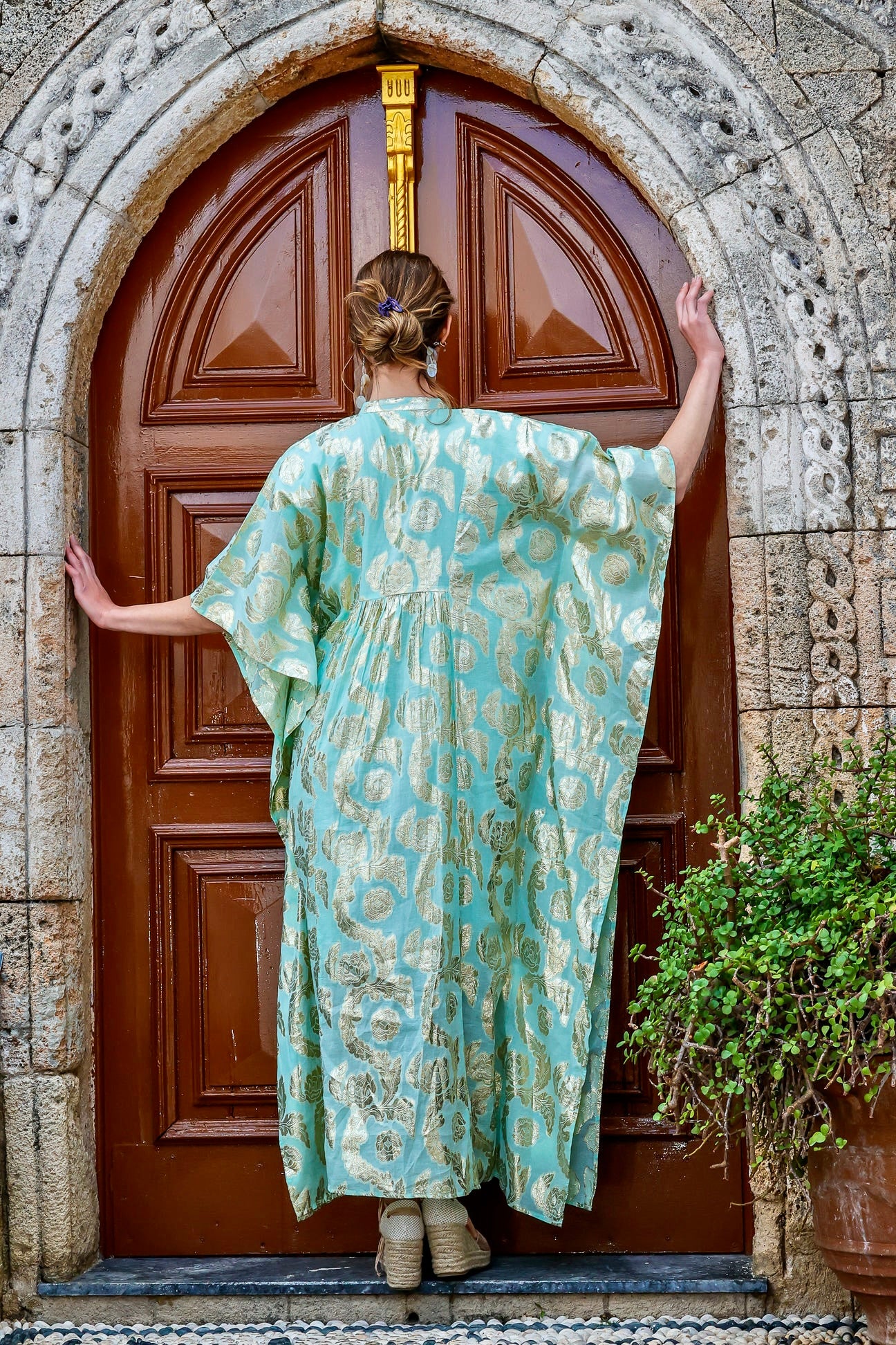 Kaftani dress Gold