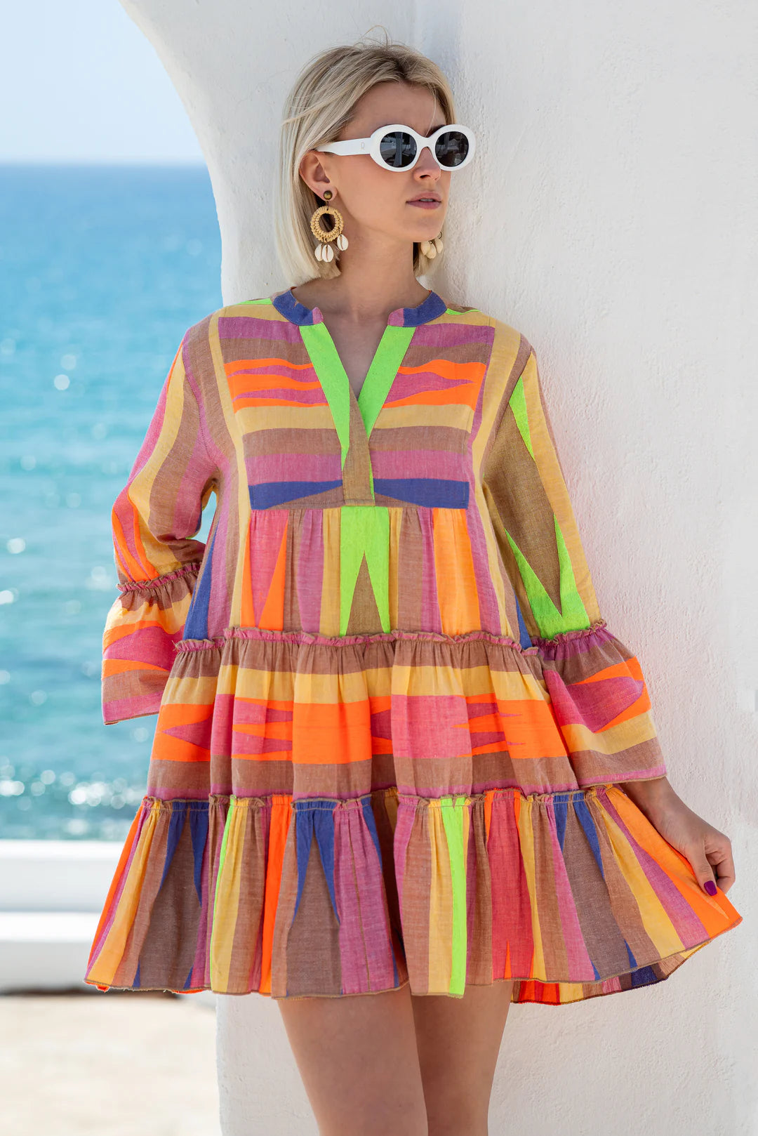 Multicolor short dress