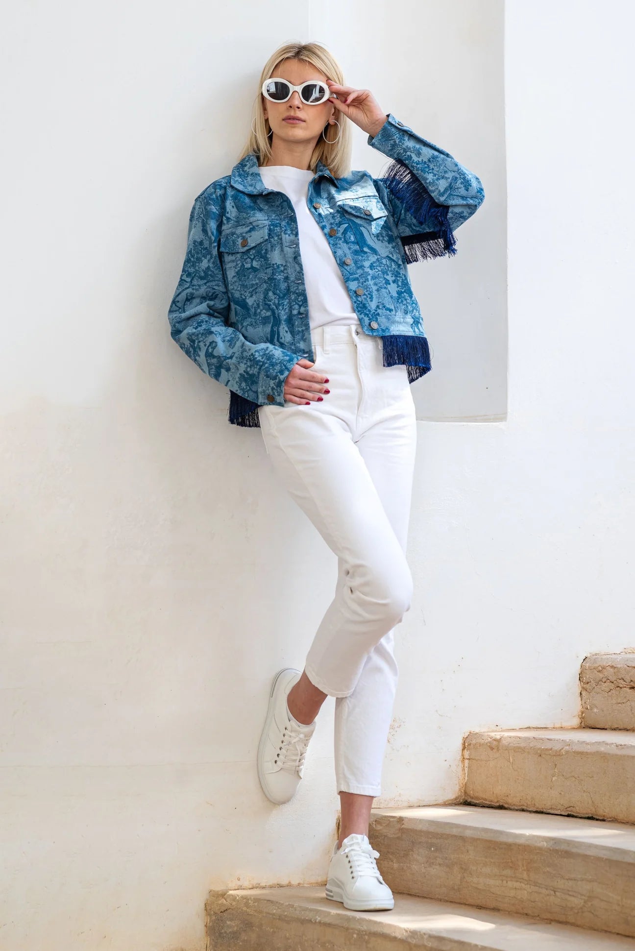 Africa jacket with fringes
