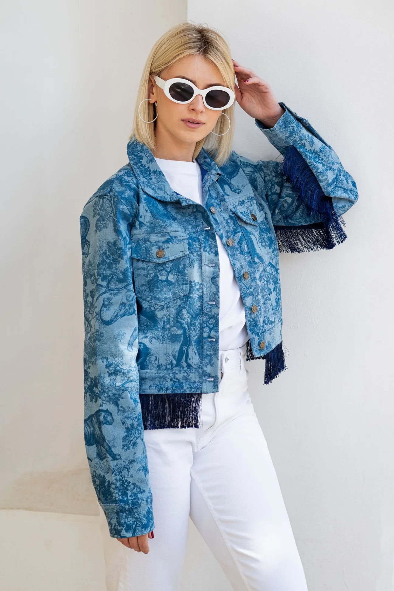 Africa jacket with fringes