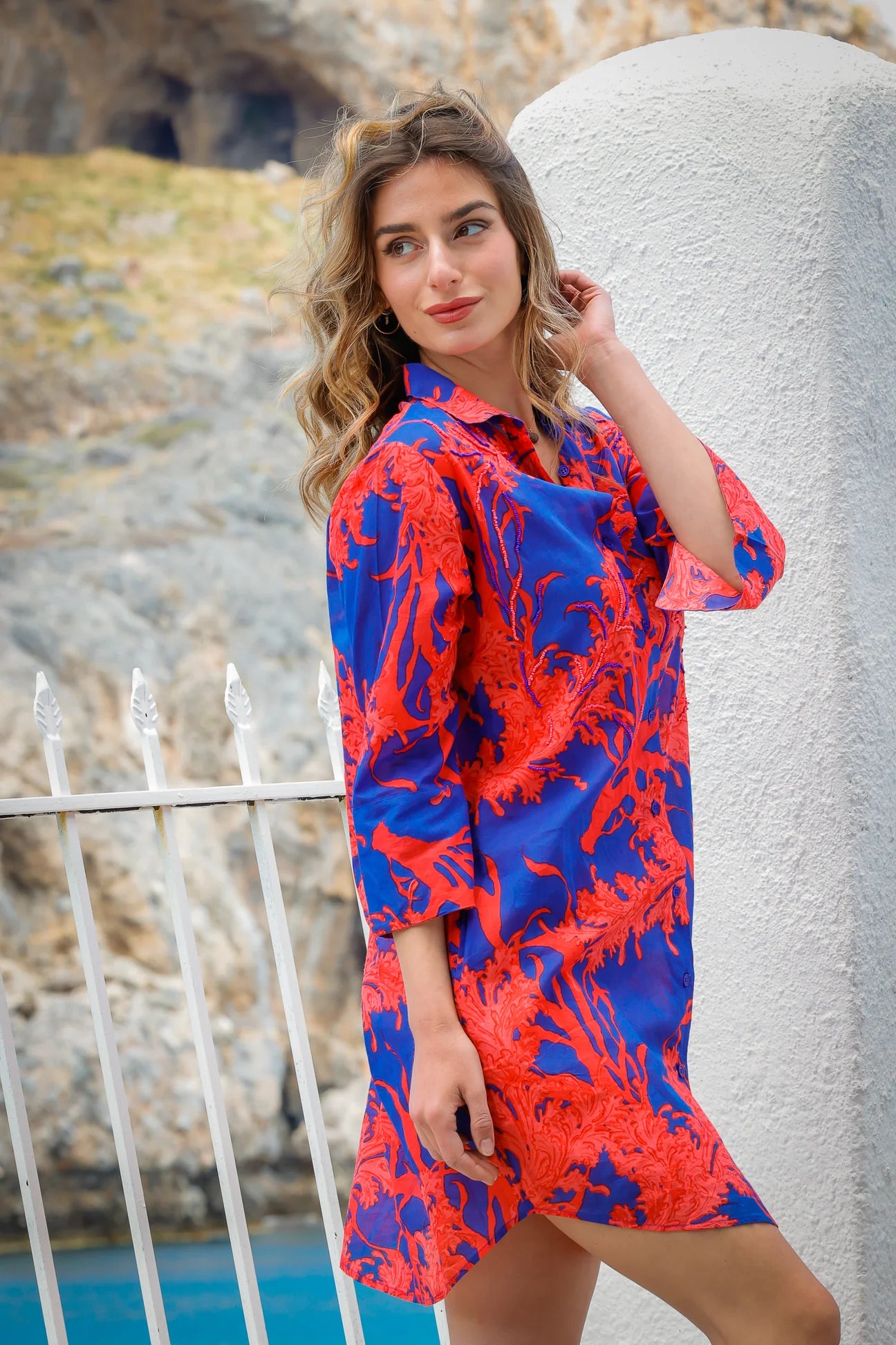 Coral long shirt