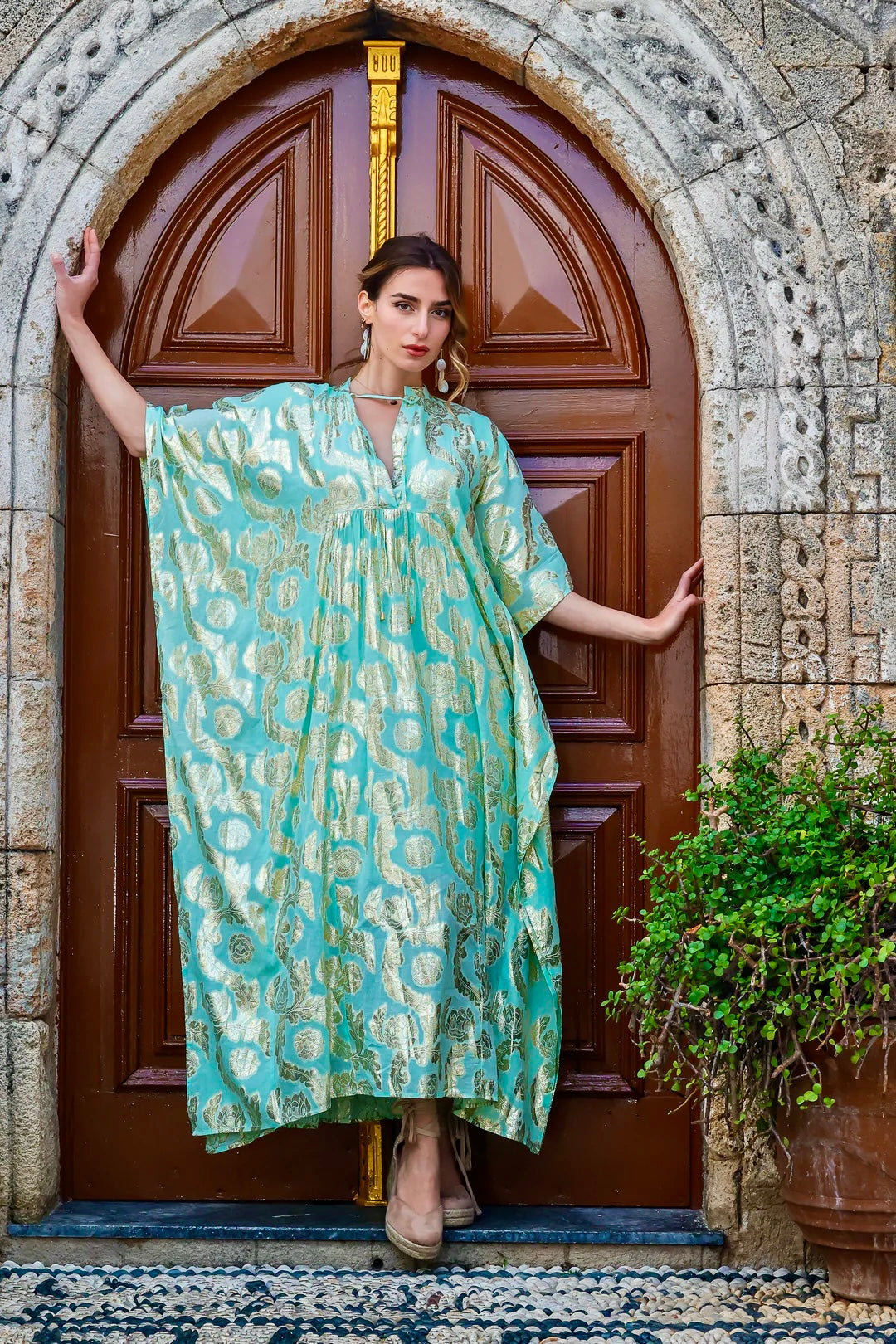 Kaftani dress Gold