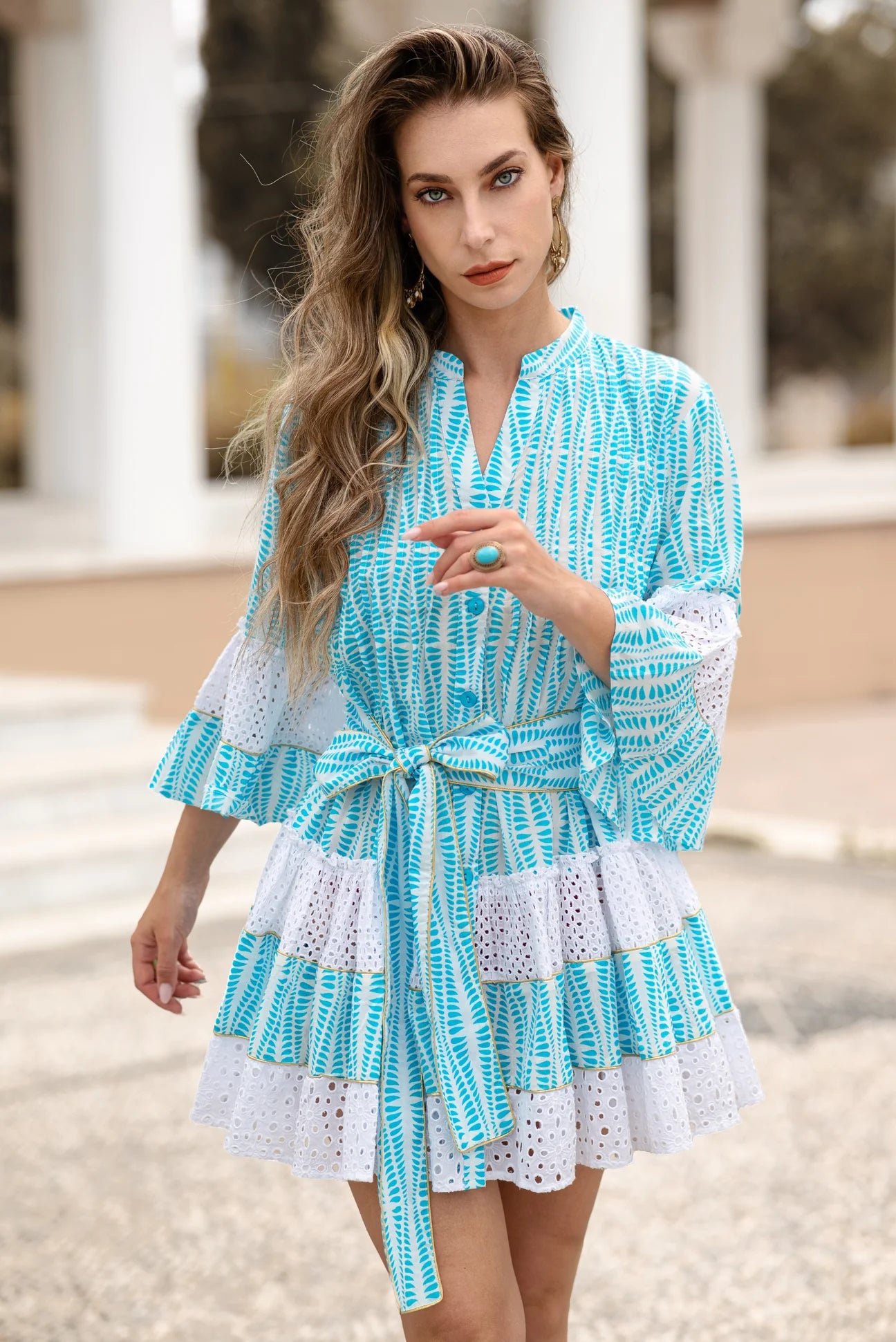 «Drops” short dress